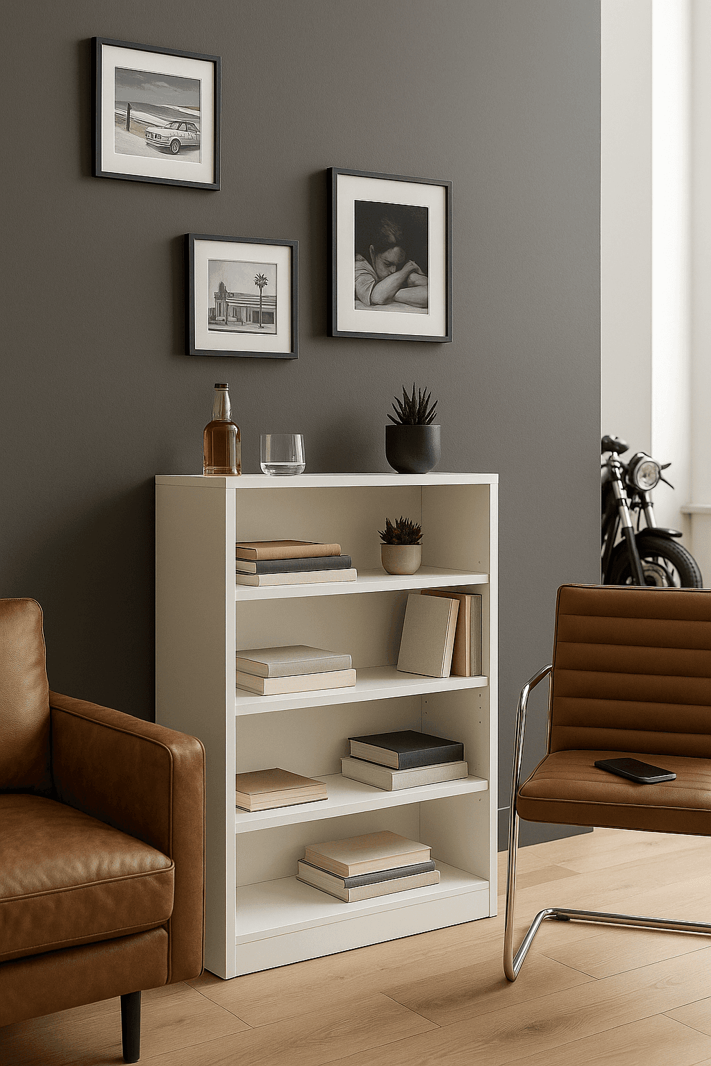 2 wooden green chair 