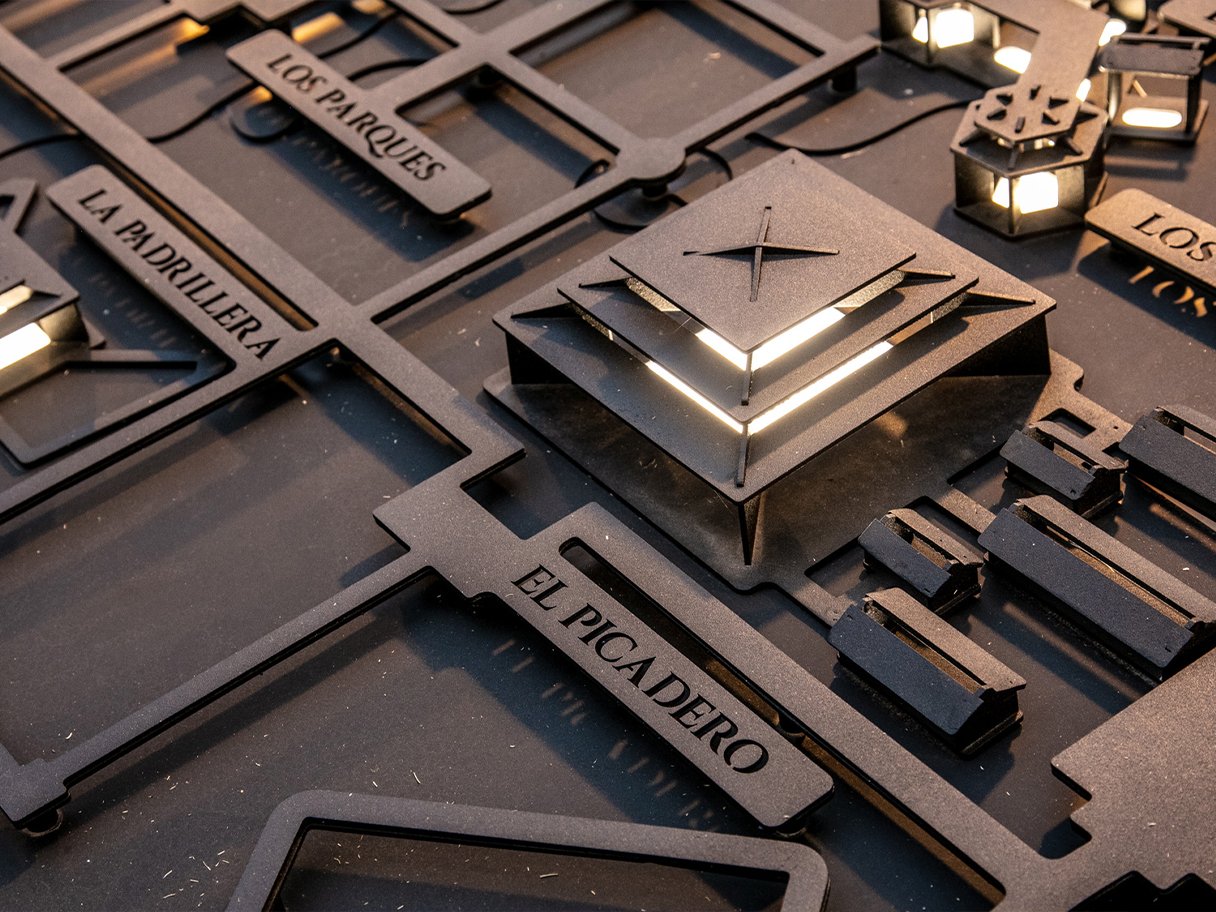Rustic cabin in a golden field at sunset