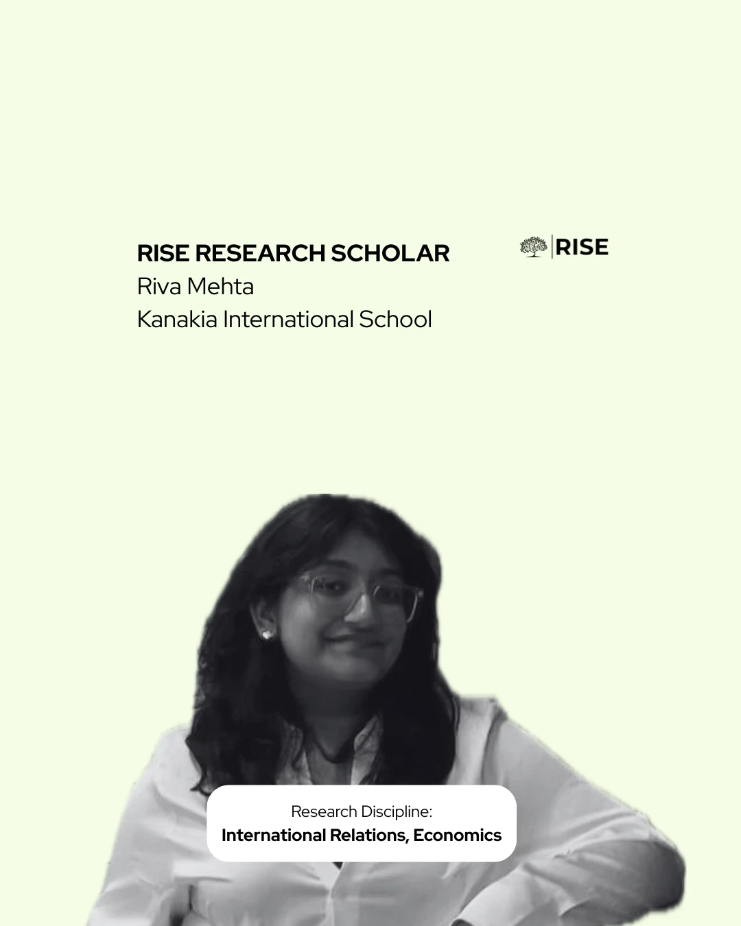 Student discussing how RISE Research by rise research helped build a strong college profile