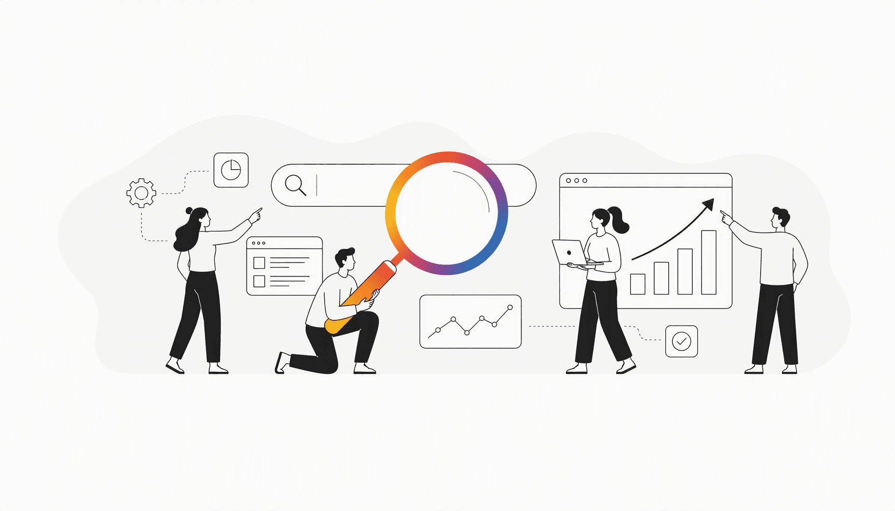 Schematische Darstellung: Keyword-Recherche