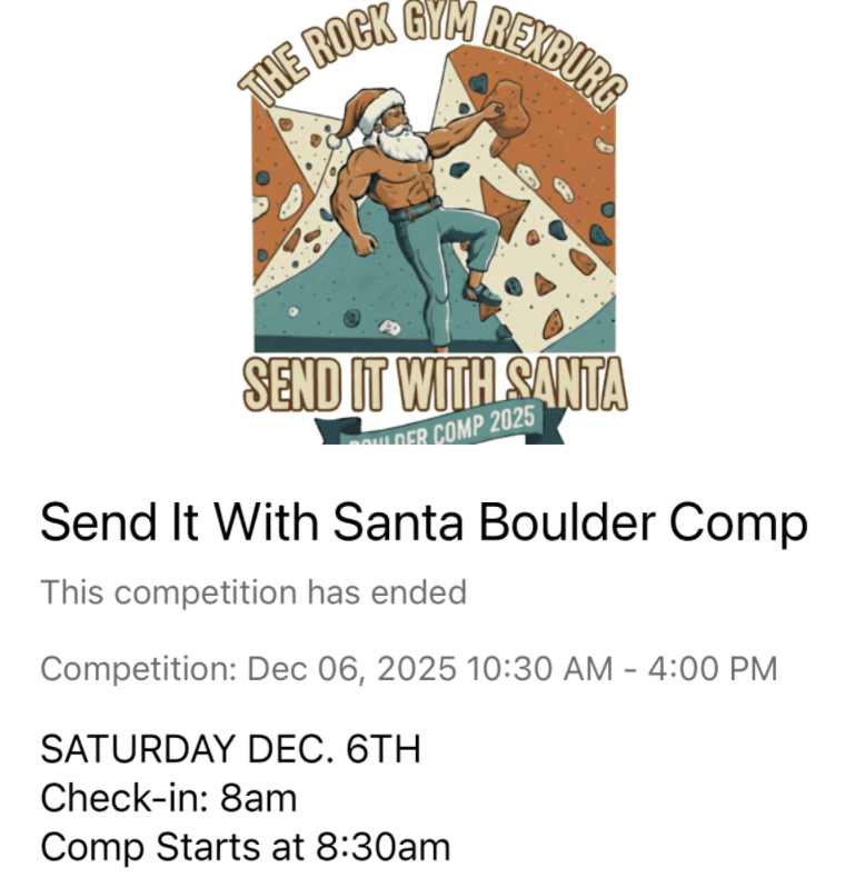 Rock climbing gym league software