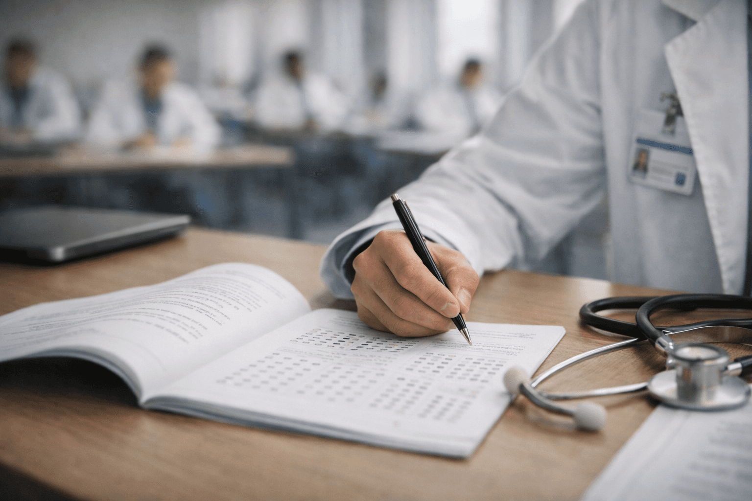 médico executando prova profimed