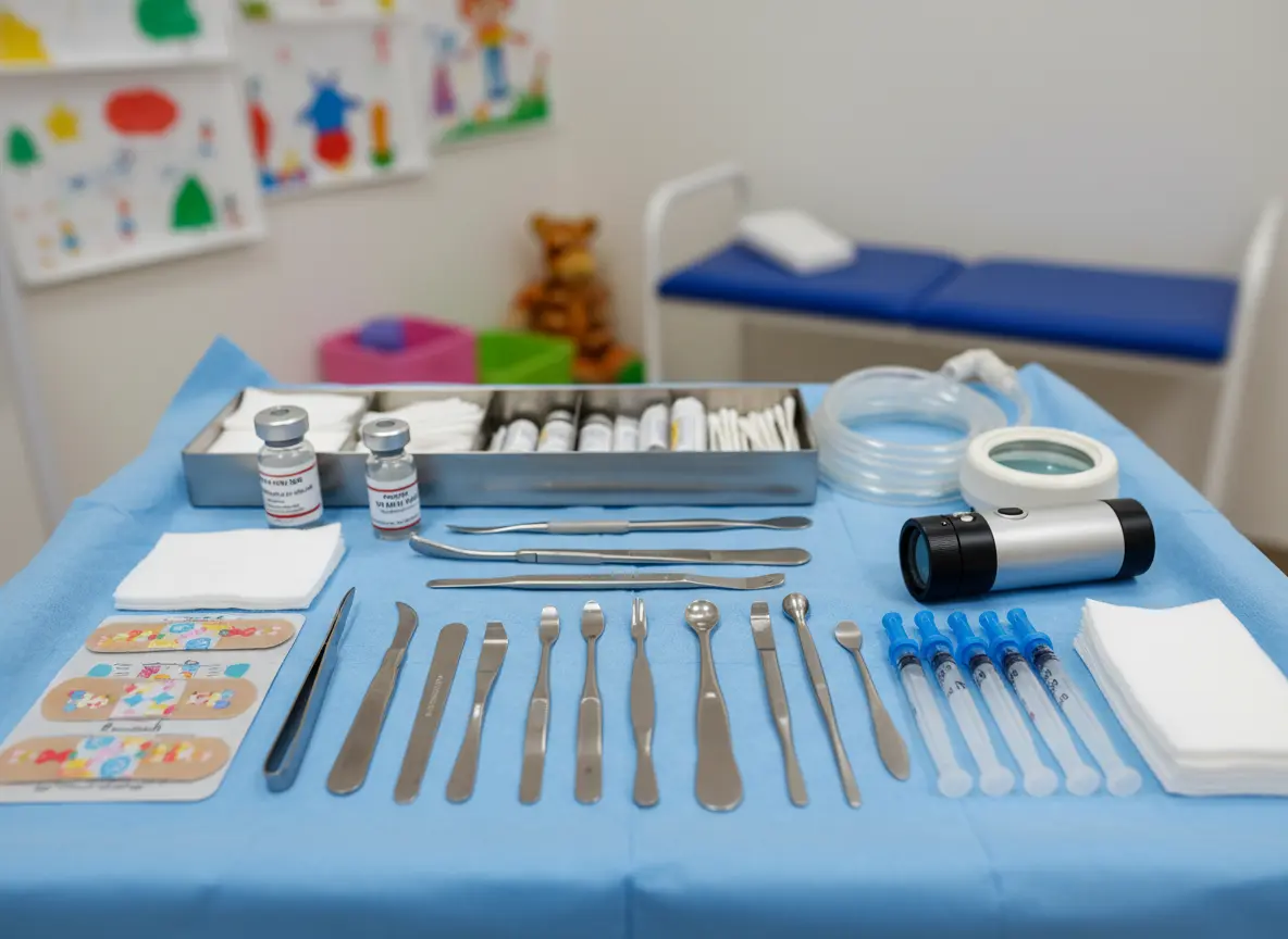 pediatritian pediatrics at enjab medical center exam room clinic