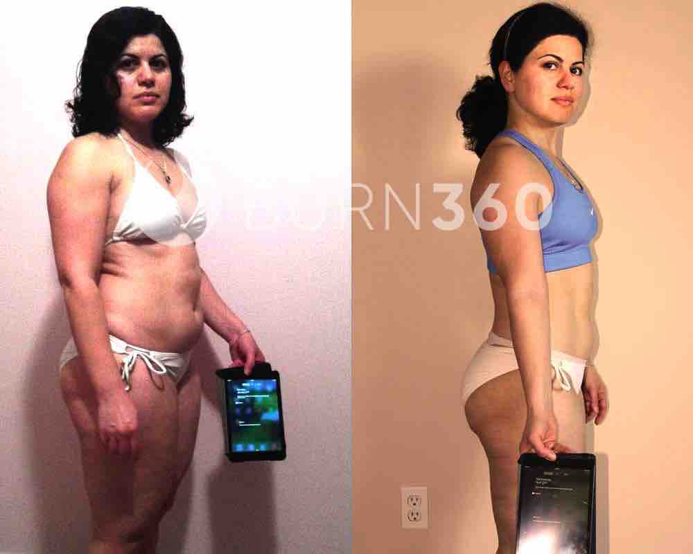 Shirin's before and after photos