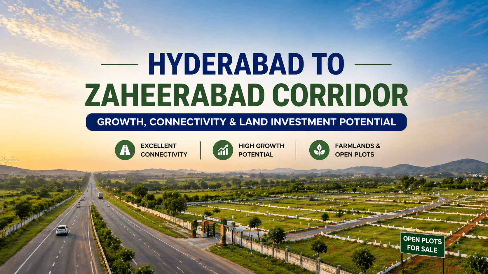 Hyderabad to Zaheerabad Corridor: Growth & Investment Guide - blog cover by Charan Group