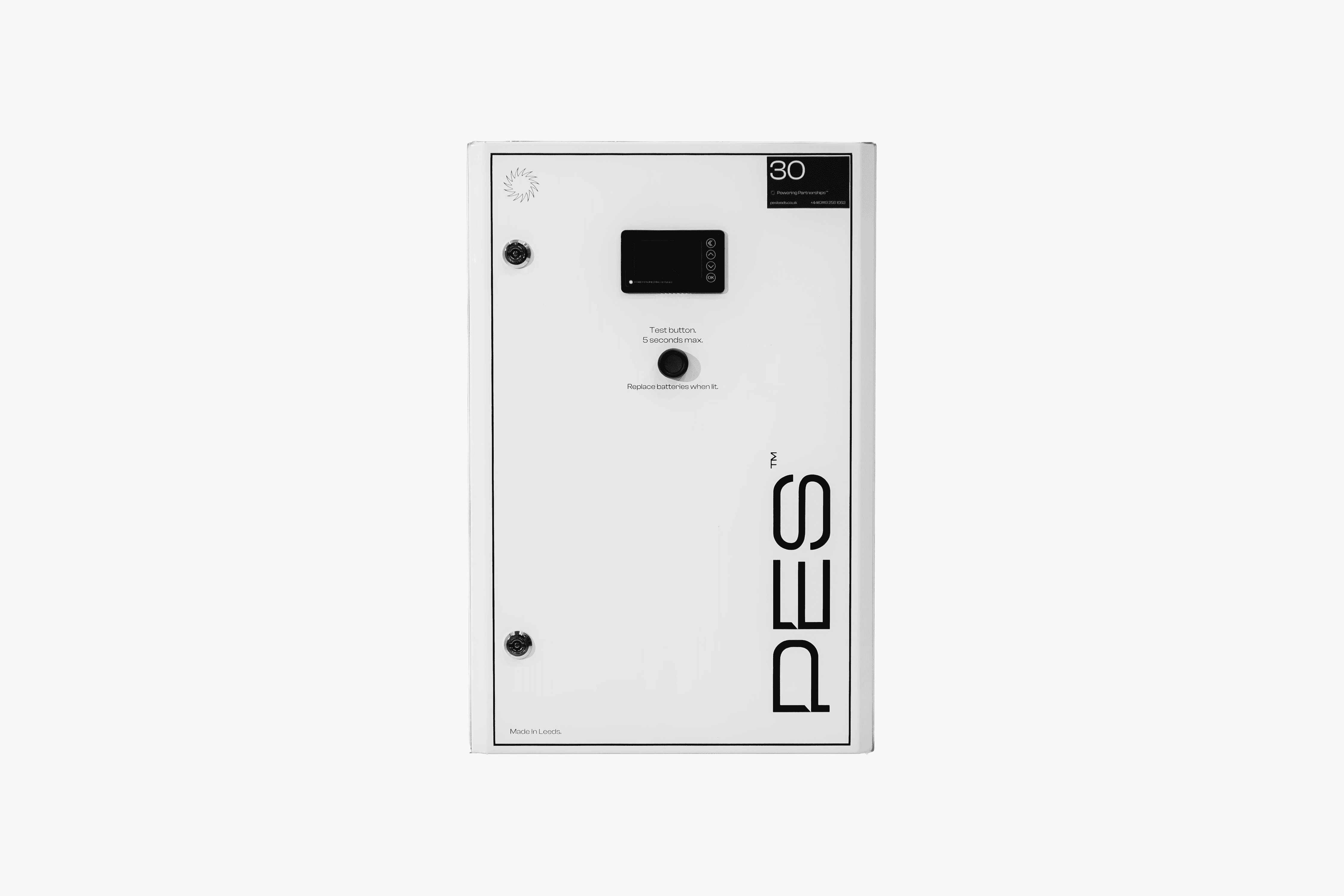 PES battery tripping unit, front panel