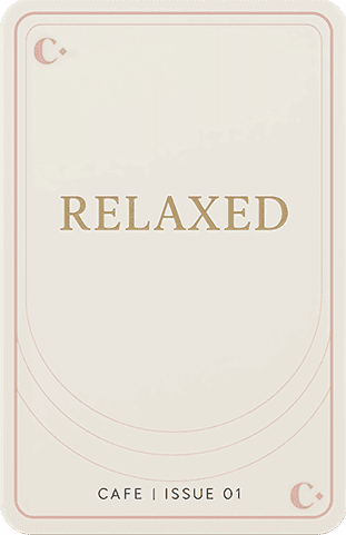 Style aesthetic selection card, Relaxed