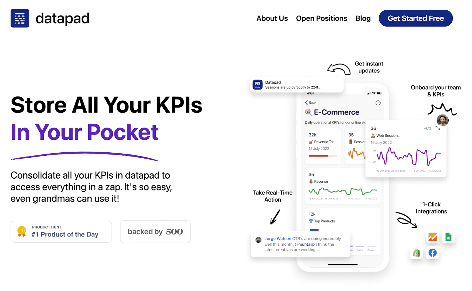 datapad kpi tracking tool