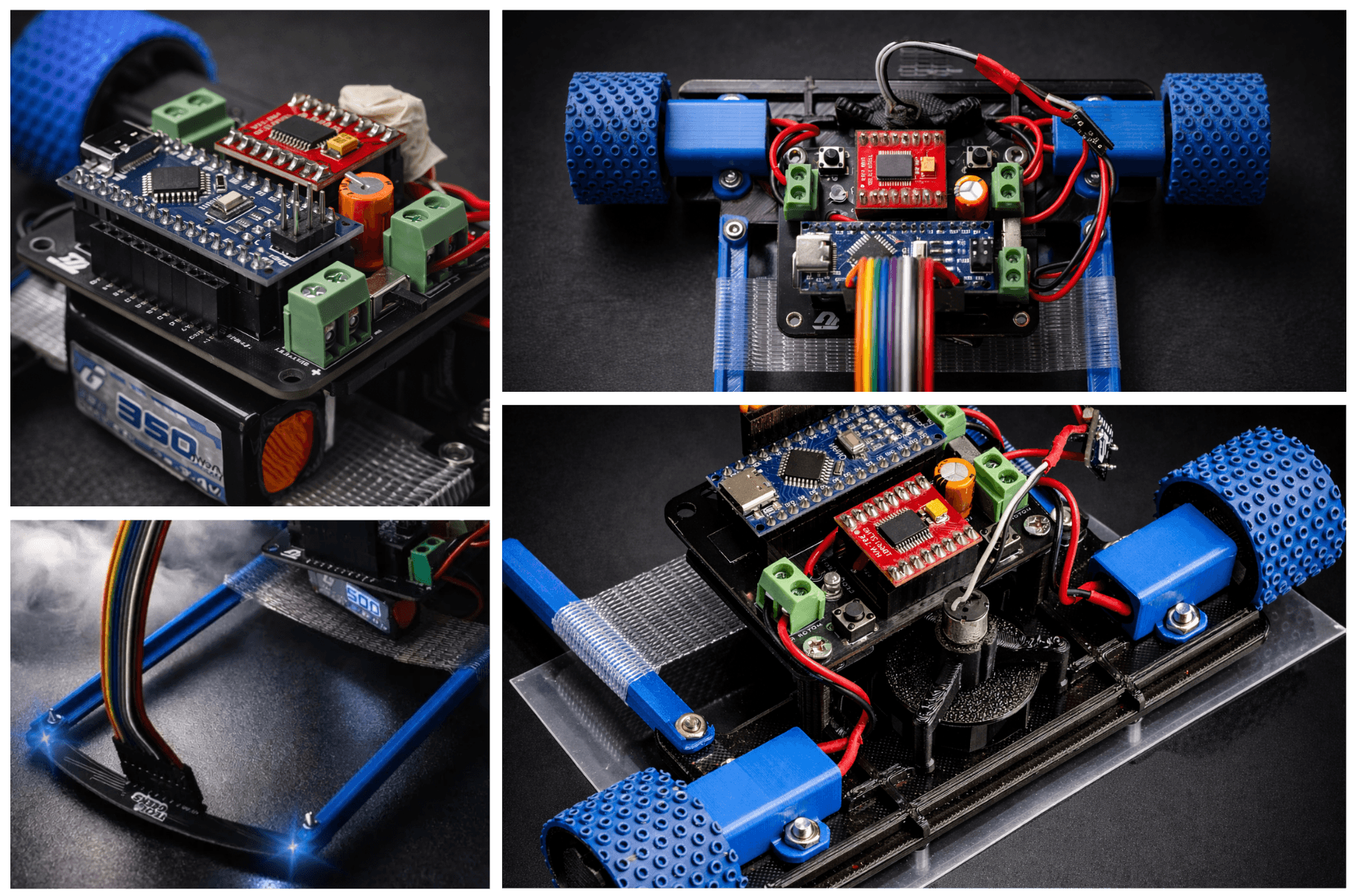 Mark 2 LFR running at high speed on competition track CLOSEUP SHOTS