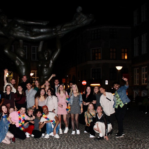 Gruppfoto fra pubcrawl