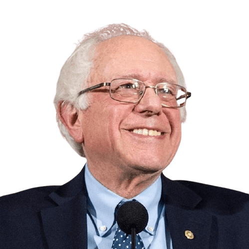 Senator Bernie Sanders portrait, campaign endorsement for NJ District 12