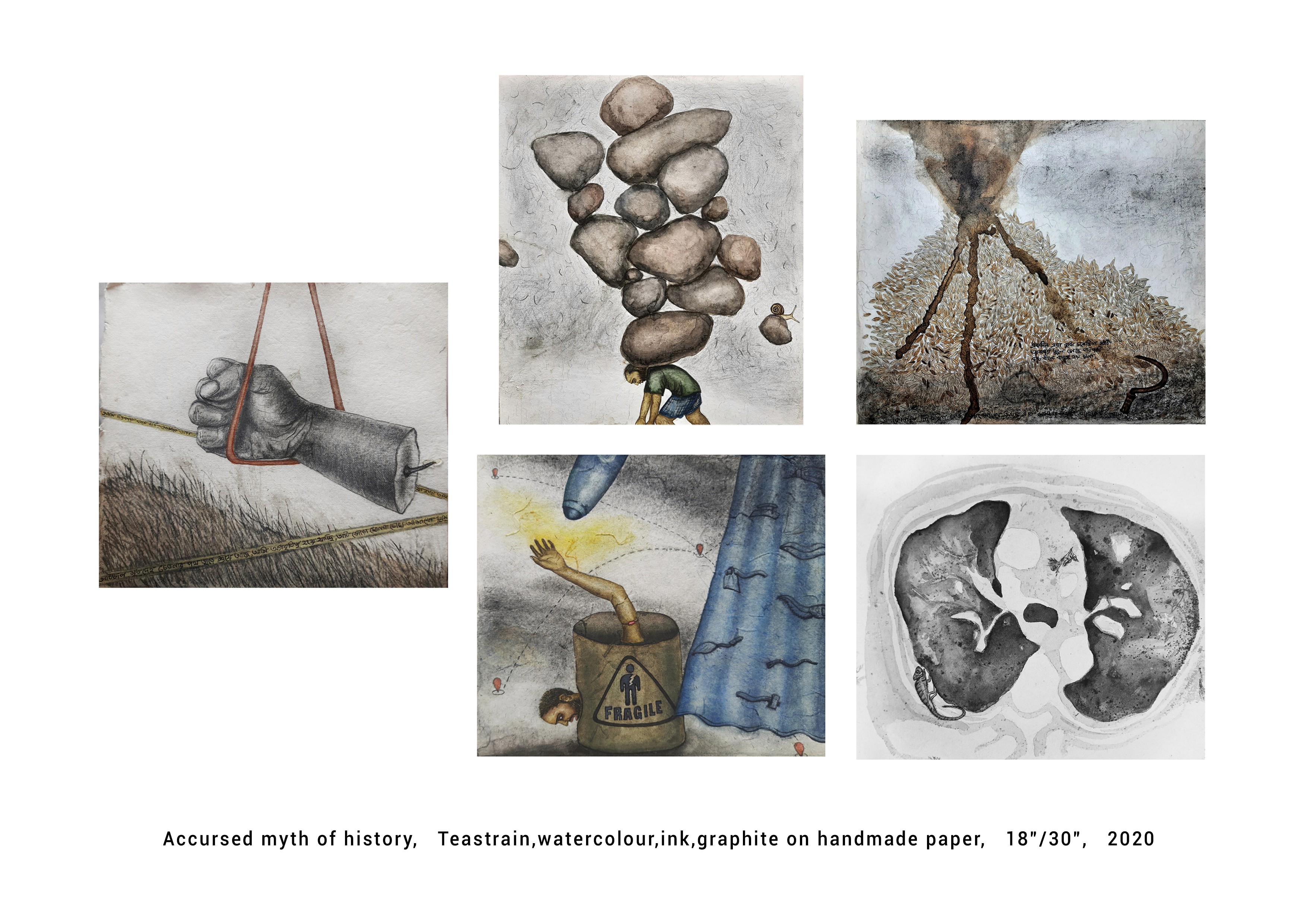 herd of sheep on road painting