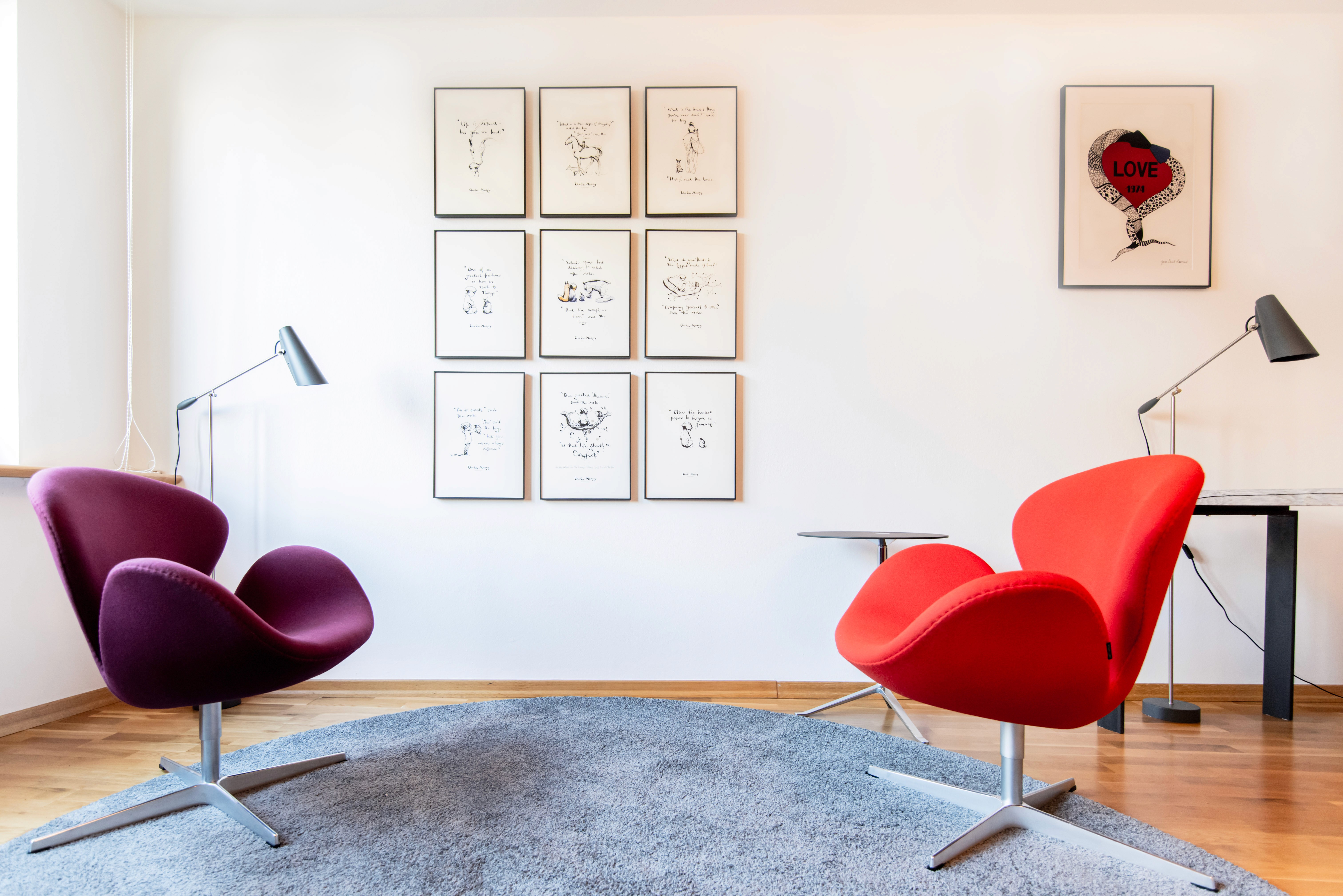 Besprechungsstühle in der Praxis von Stella Bodensteiner