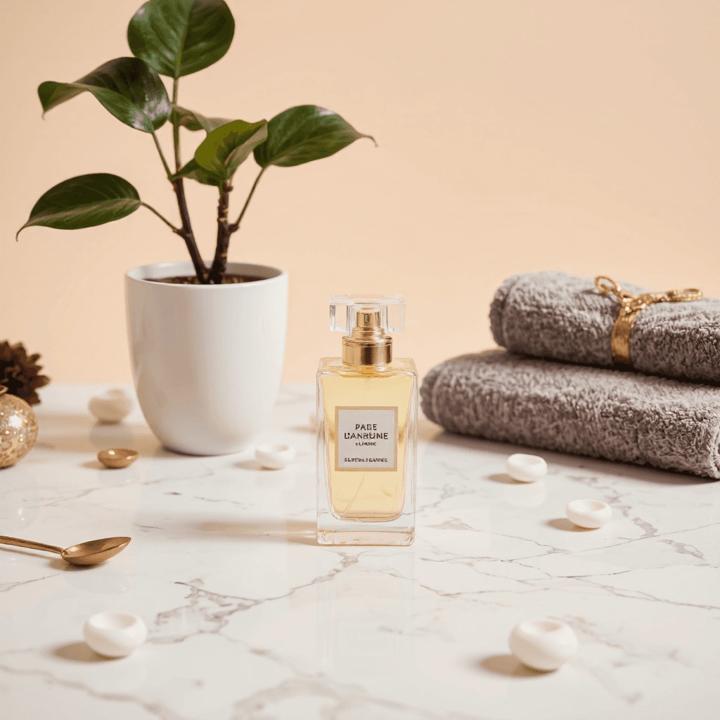 product photography of perfume