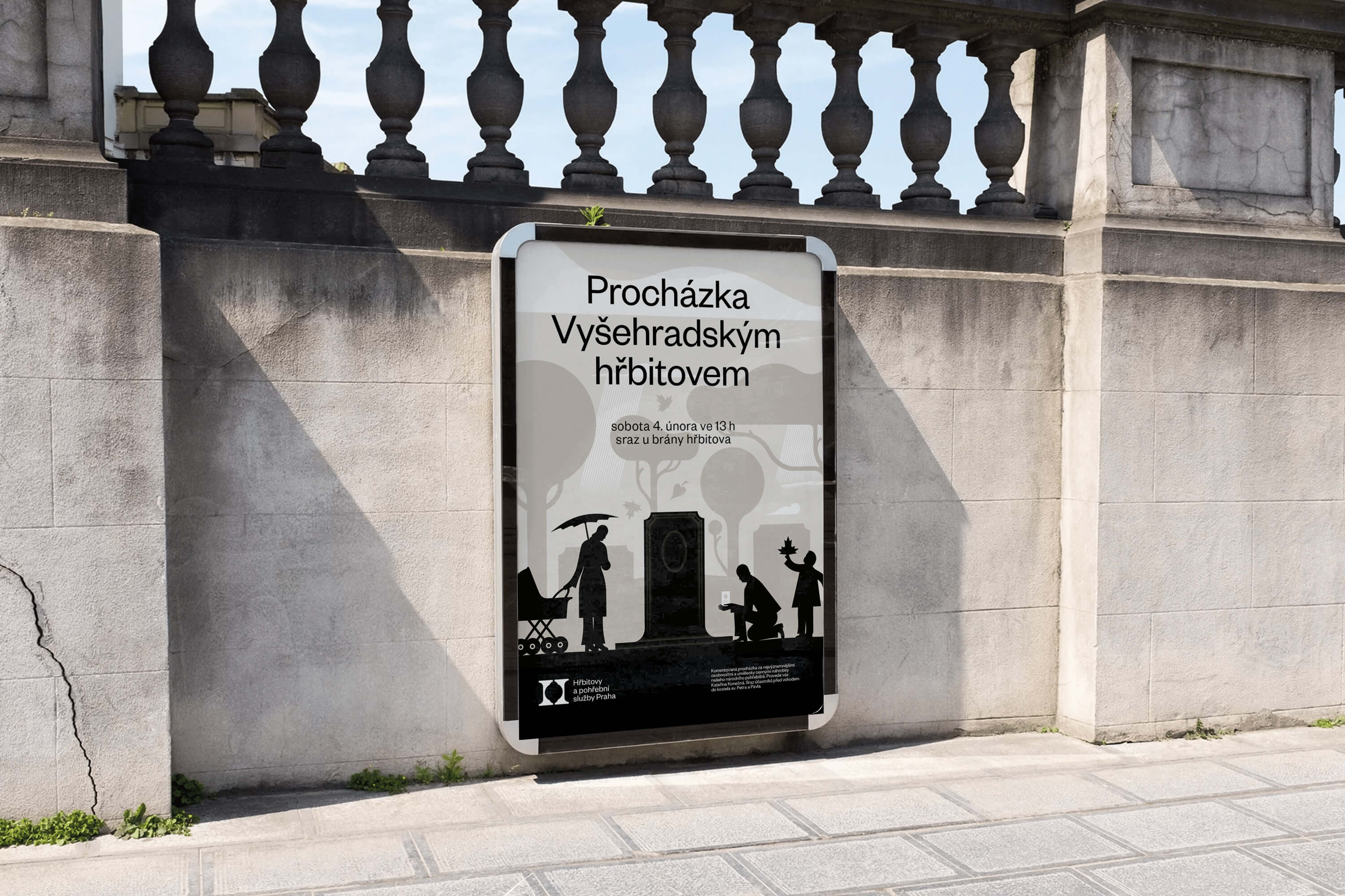 Nová vizuální identita pro Hřbitovy a pohřební služby Praha od studia Matouš Design, oceněná DESIGN BODem za citlivé grafické zpracování. Na fotografiích je vidět nové logo, ilustrace, orientační systém a tiskoviny, které přetvářejí pohled na hřbitovy jako na klidná a důstojná místa setkávání i vzpomínek.