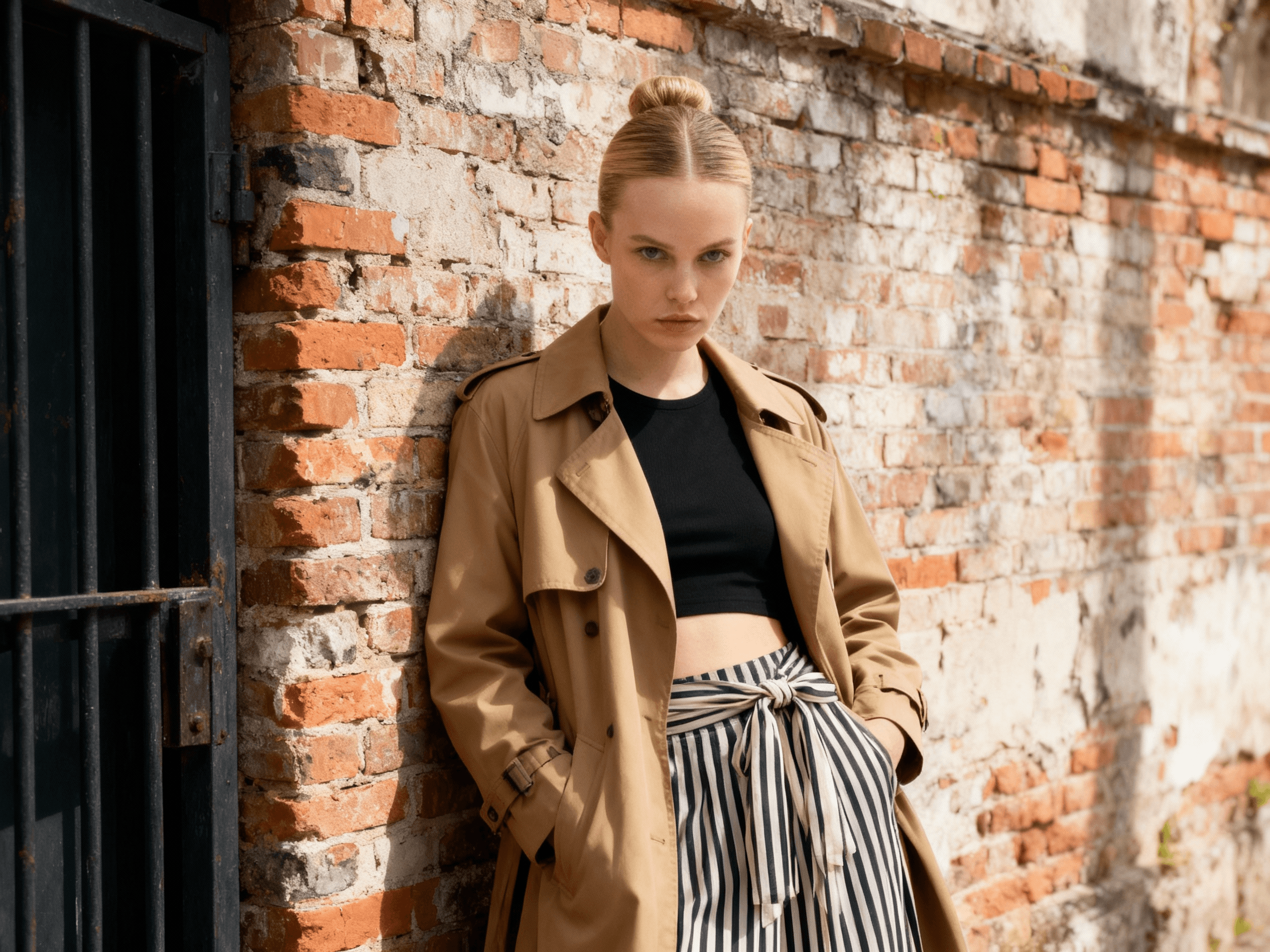 Narrow street between colorful buildings in venice