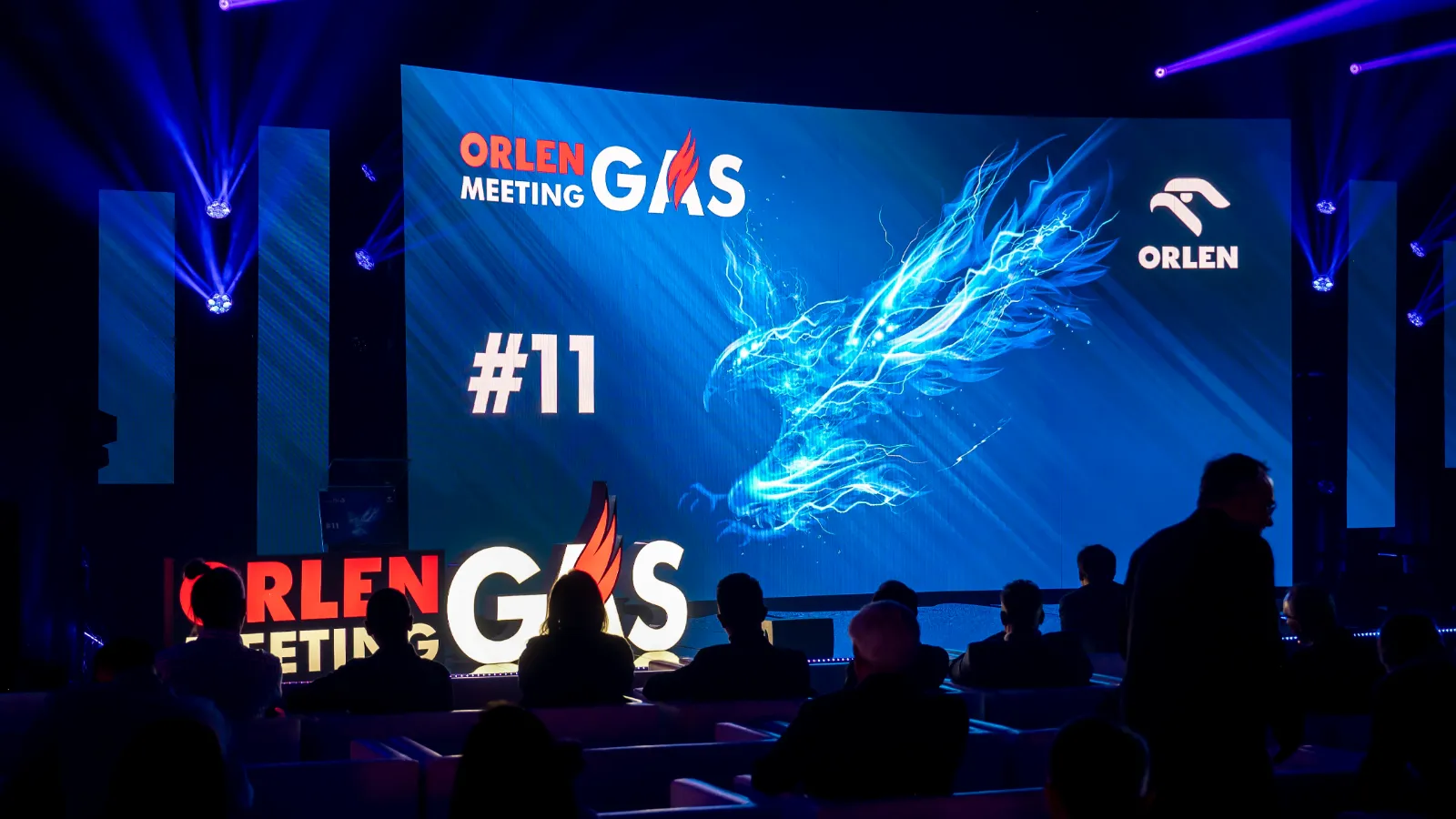 ORLEN Gas Meeting 11, LED screen with the event logo