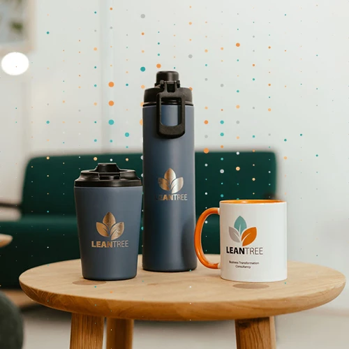 lean tree bottle and mug