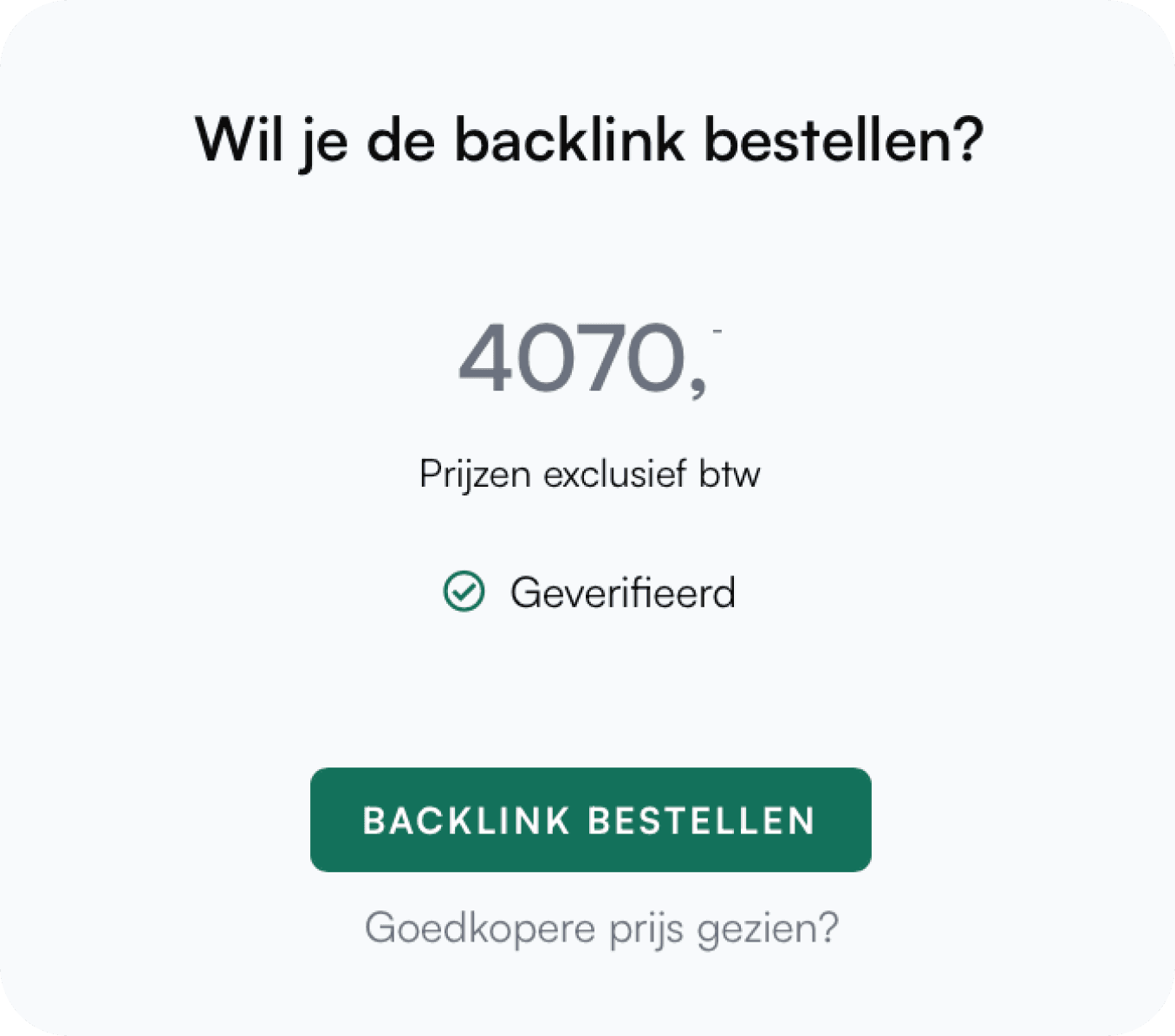 Foto van de optie wanneer je een brand mention wilt bestellen