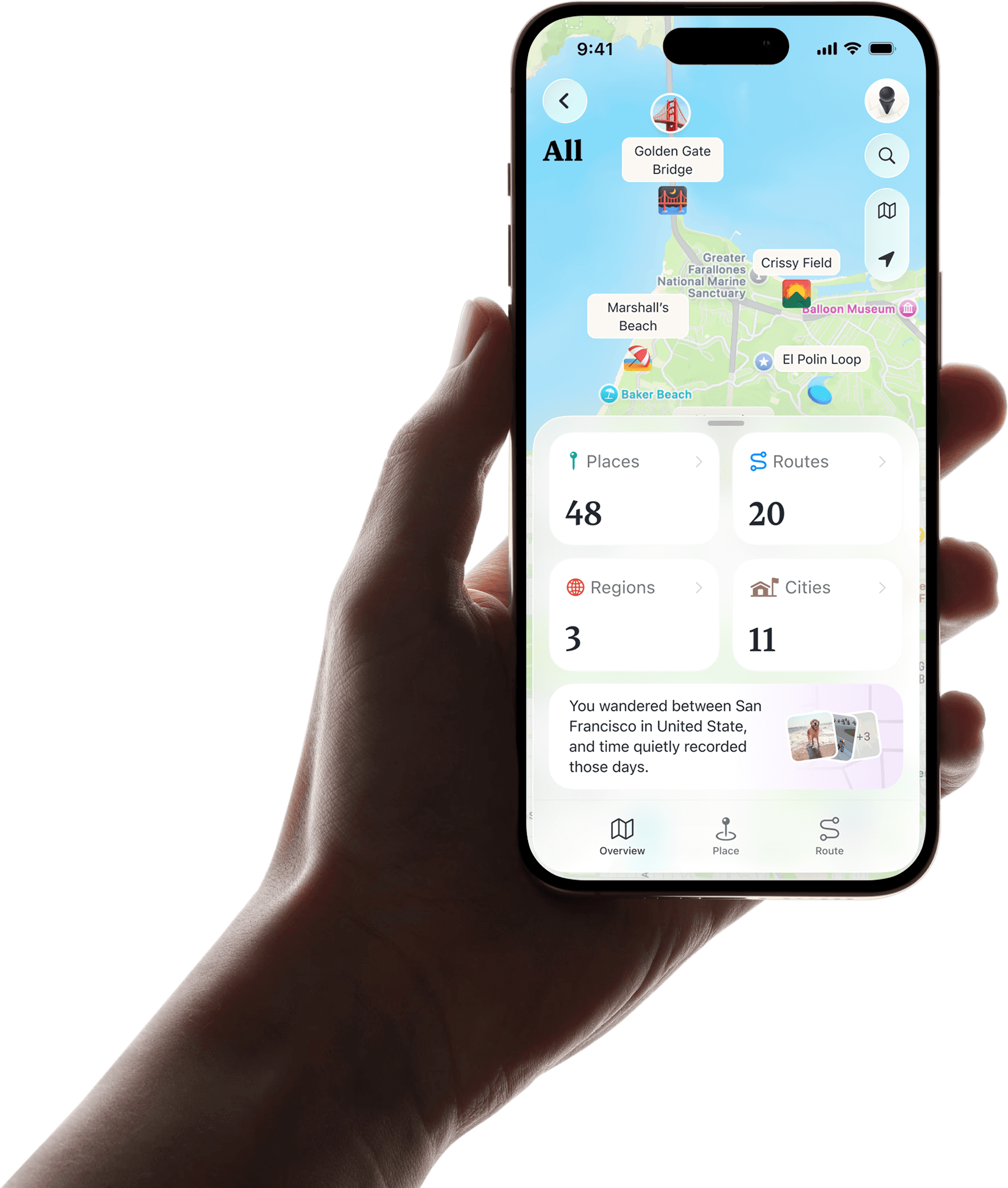 Placify installed on an iPhone