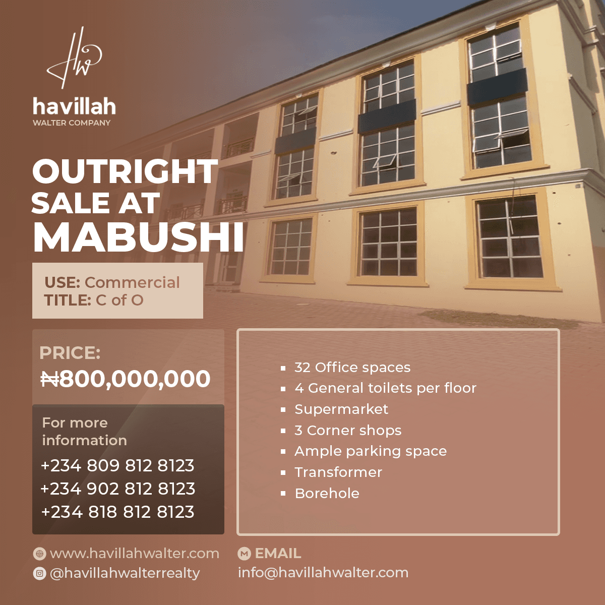 HWC House sale design