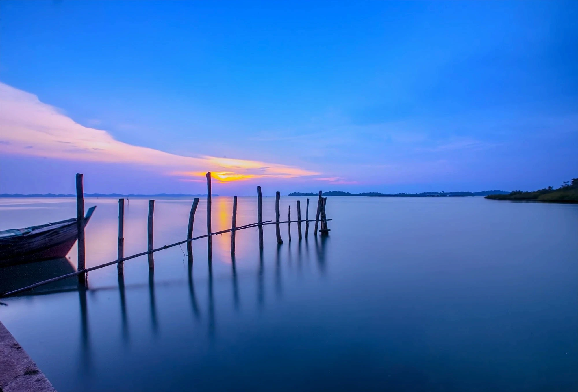 Bintan lagoon aerial view