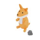 Free 3D fox icon