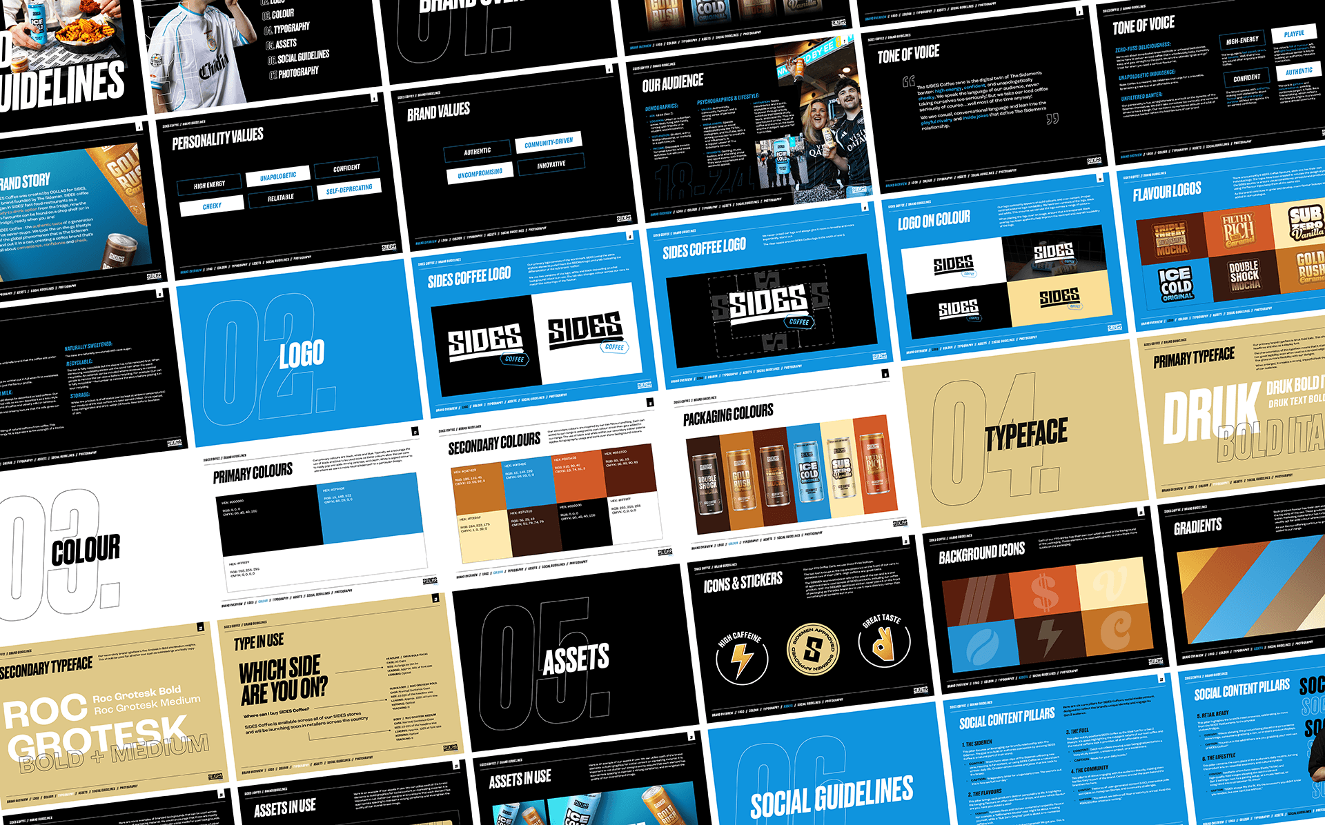 SIDES Coffee branding