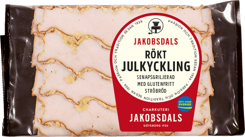 rökt julkyckling i plånboksformat