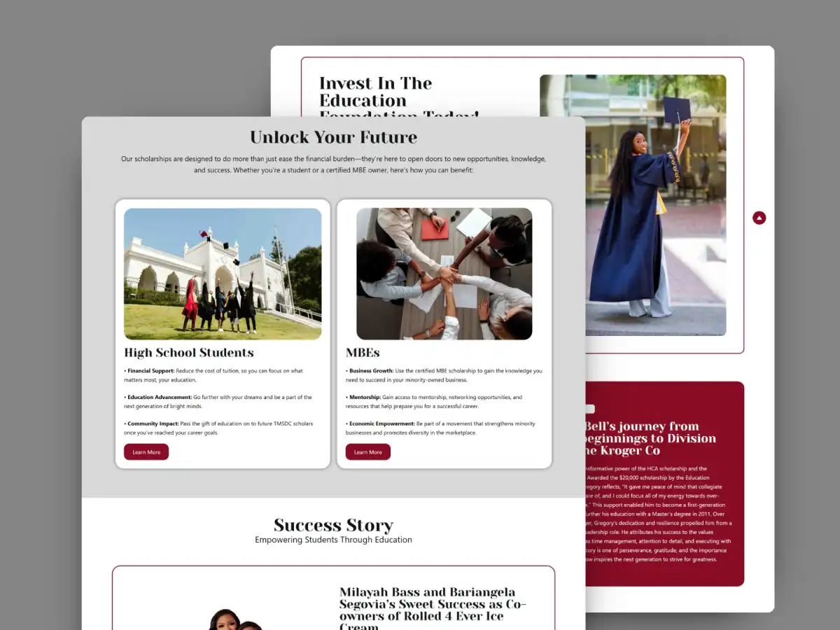 Mockup of TMSDC project