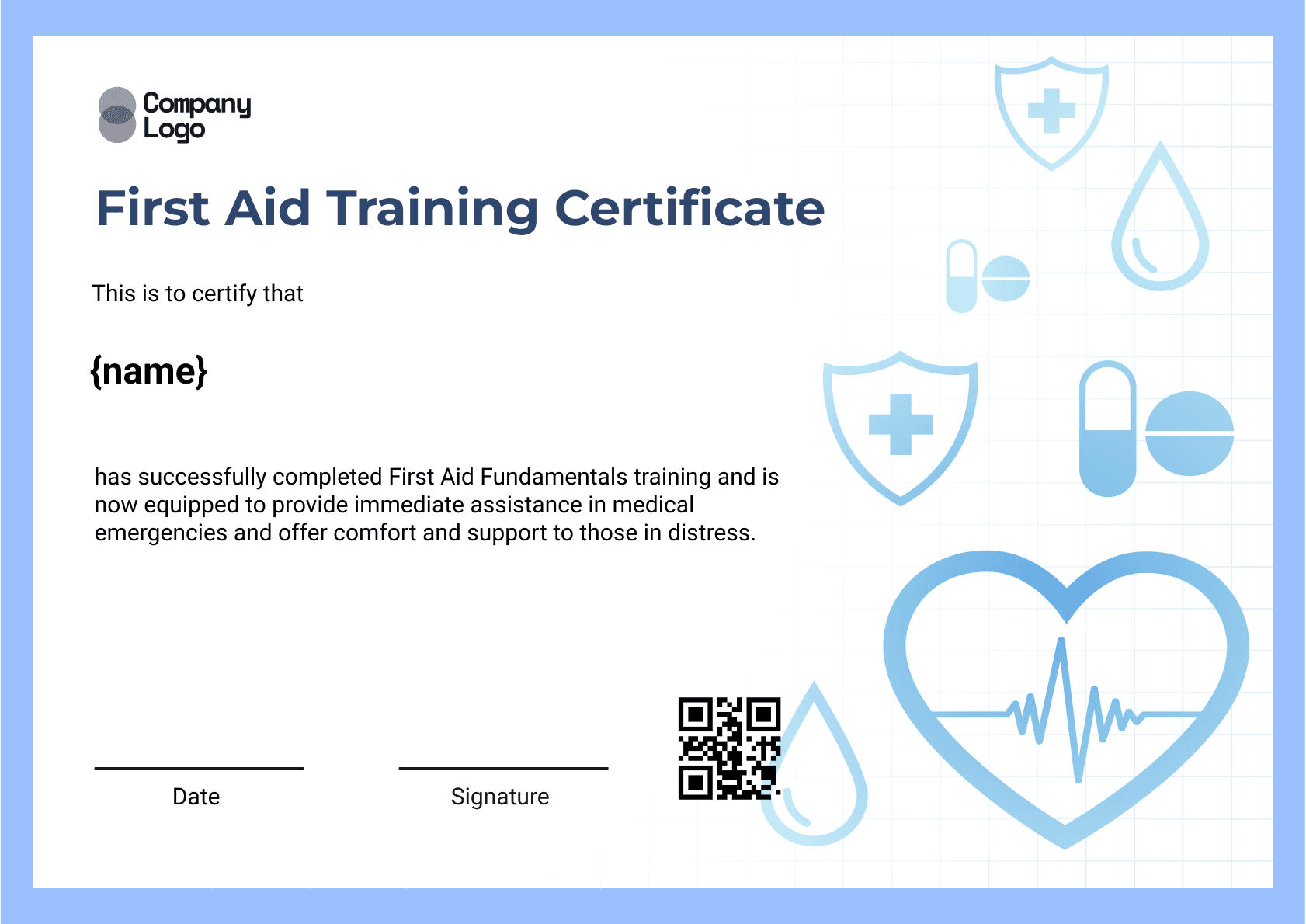 Wauld - Professional and attractive green recognition badge template