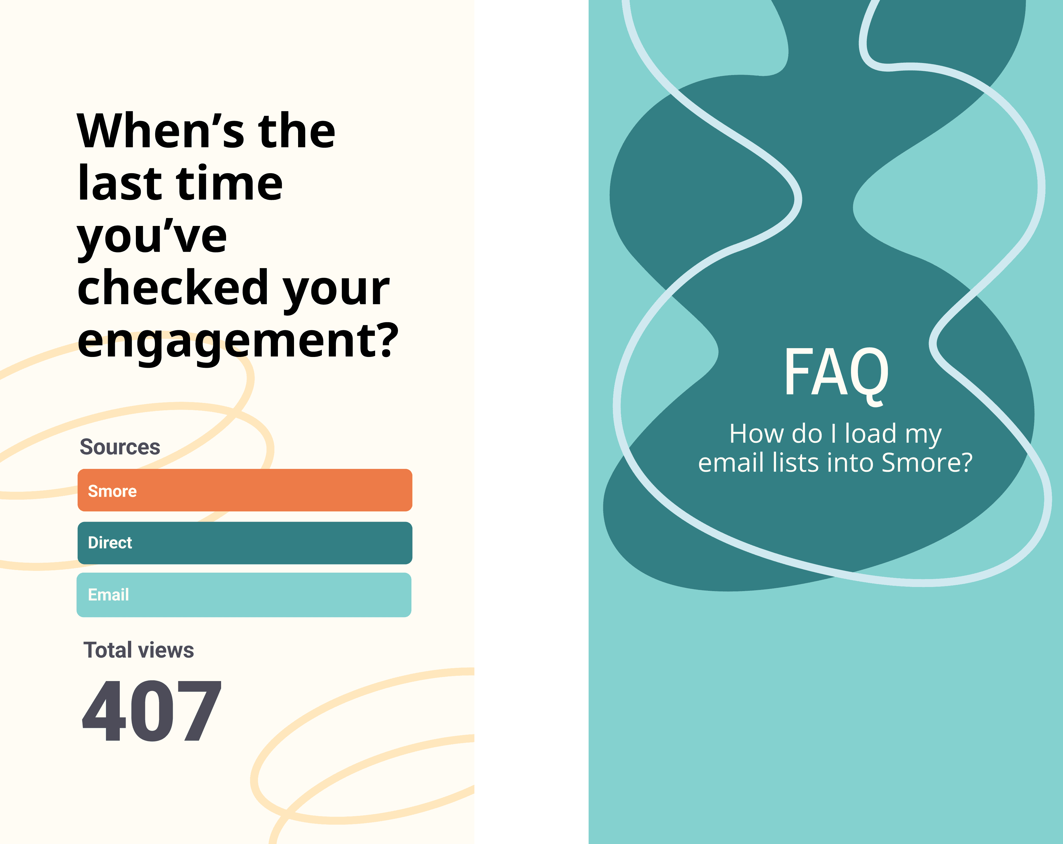 1080x1920 story ads and social posts for engagement tech product UI and FAQ