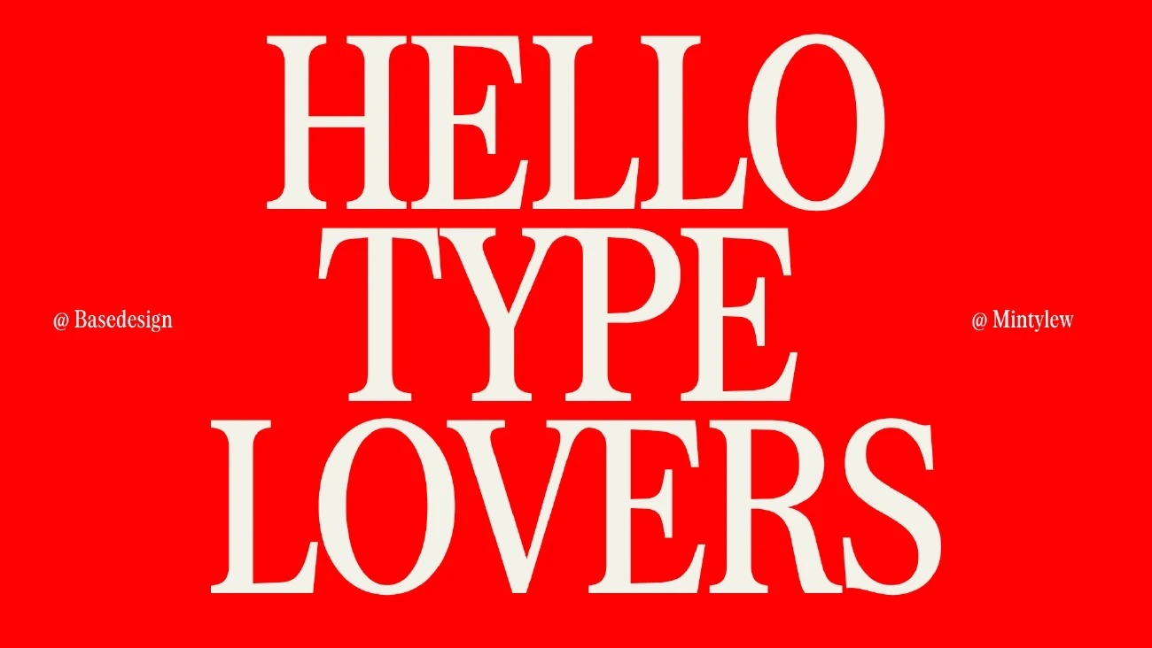 Hello Type Lovers opening slide from Min Lew’s conference presentation.