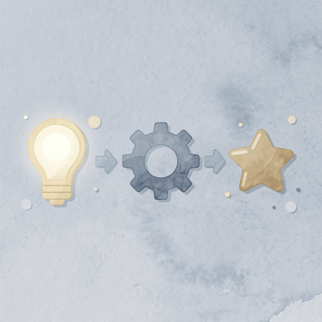 Three icons showing filtering, extraction, and organization workflow - How to Process Information Faster