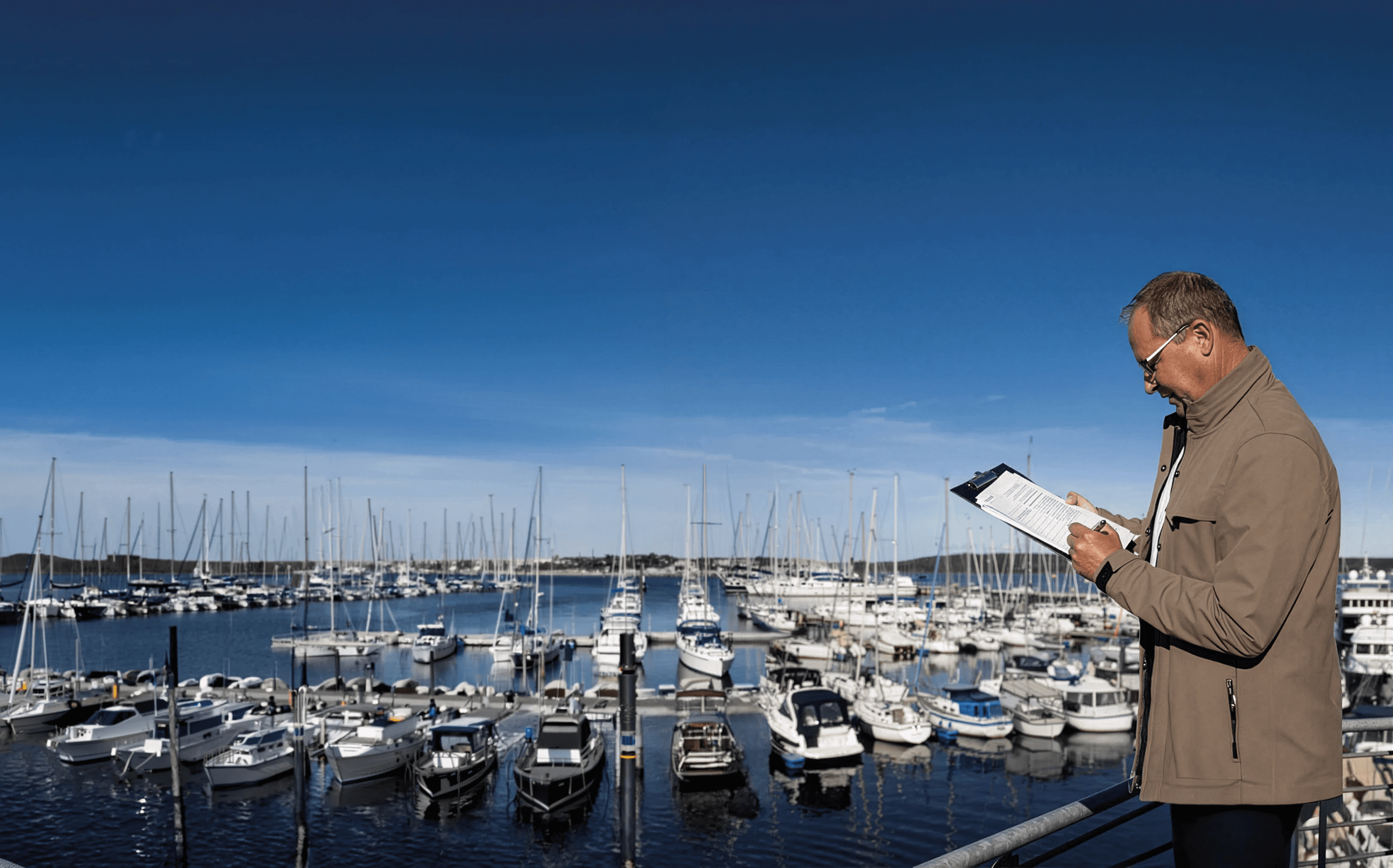 Inspecting a Blue Star Marina