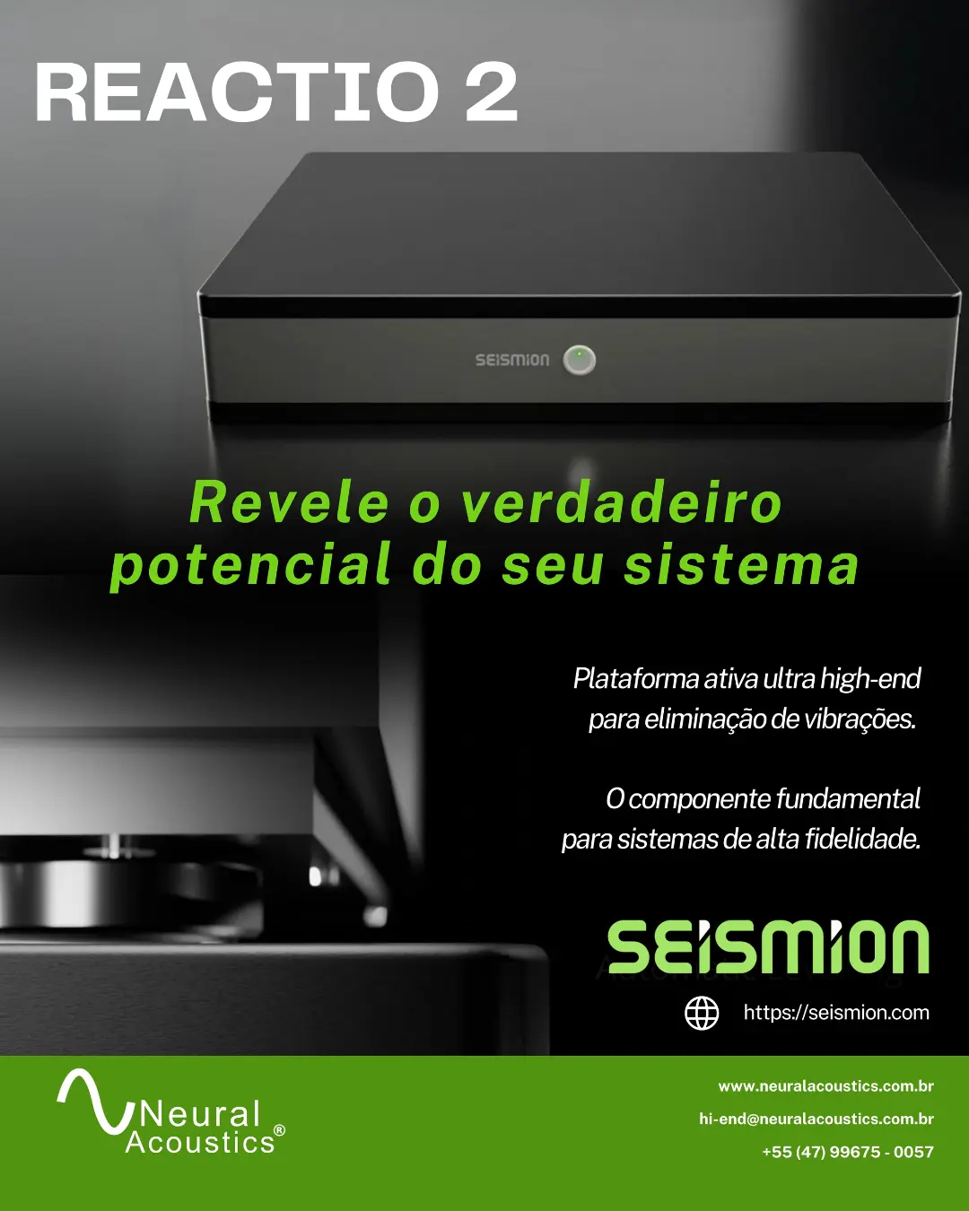 Seismion Reactio 2: o inimigo invisível da alta fidelidade agora tem resposta