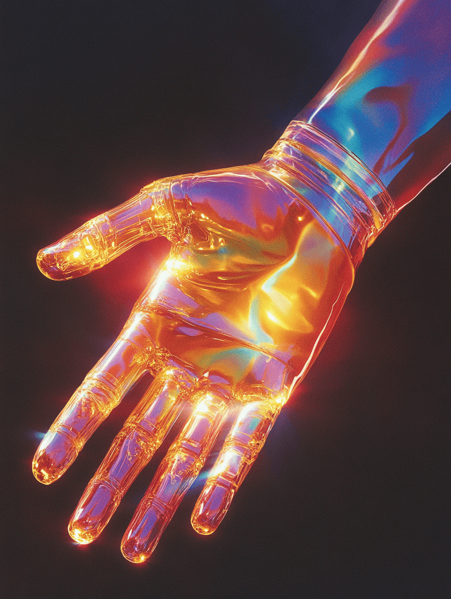 glowing hand