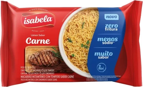 isabela macarrao frito