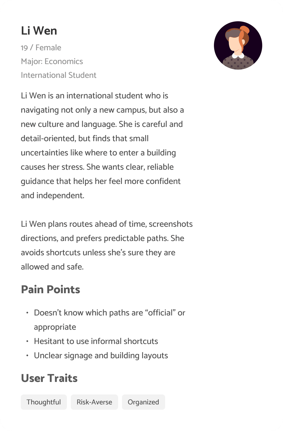 Screen design displayed in a mockup