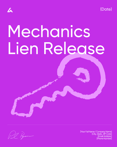 Mechanics Lien Release