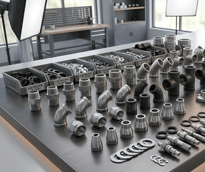 black and gray metal pipe