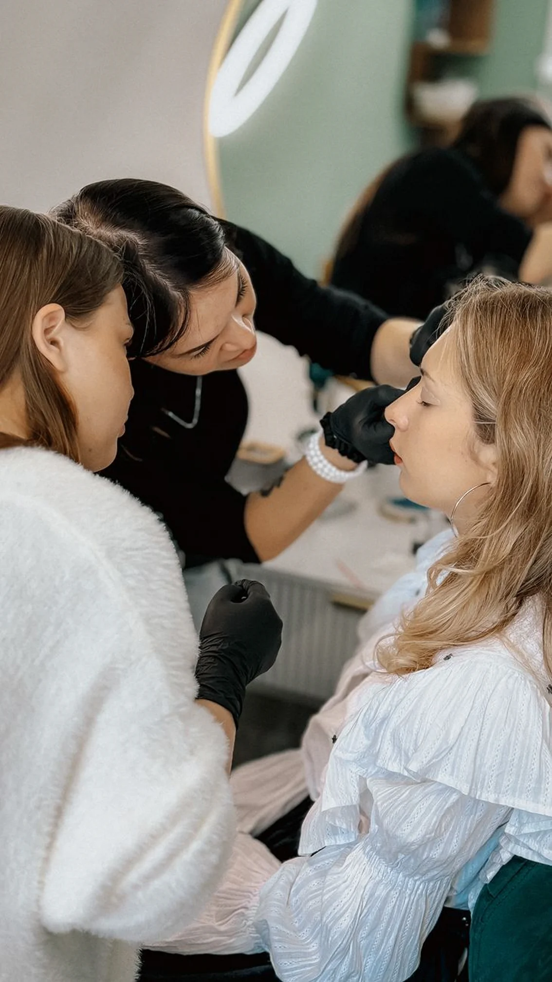 Woman wearing polished event makeup for a special occasion