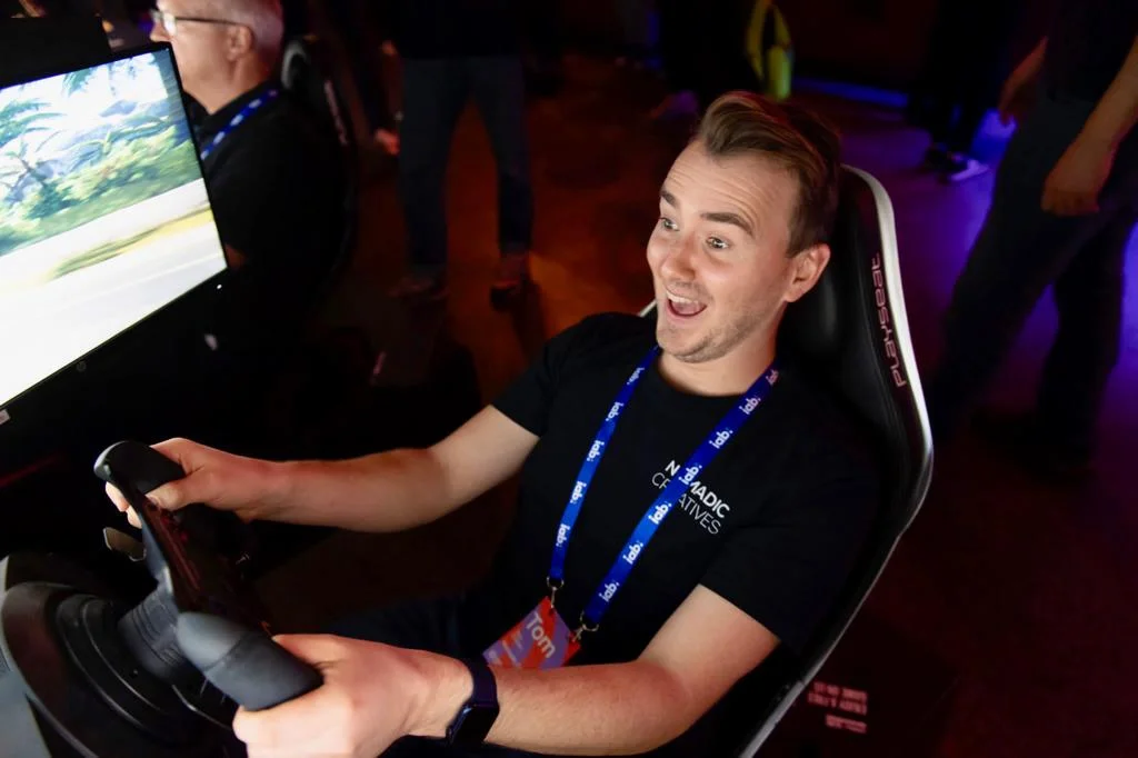 Crew enjoying the gaming activities at IAB UK's Upfronts 2022