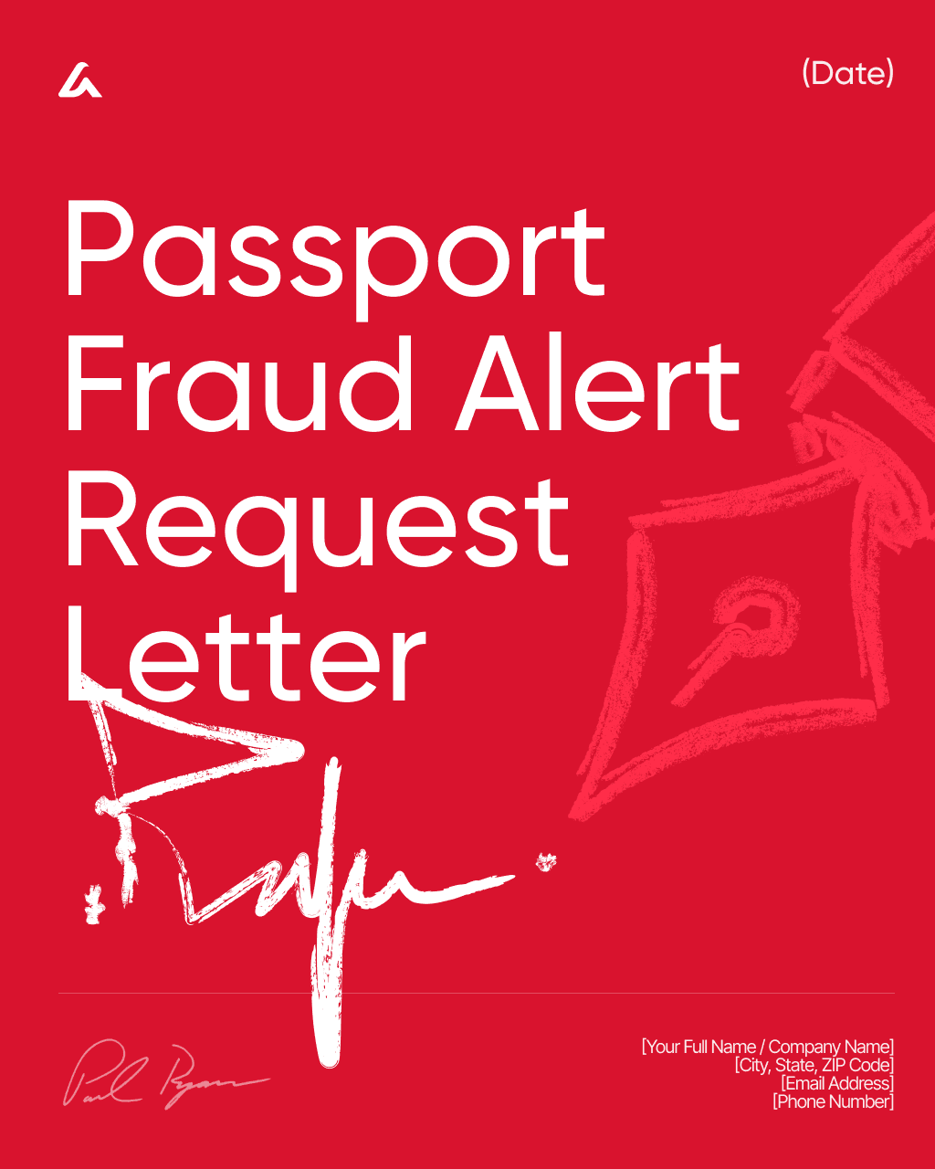 Passport Fraud Alert Request Letter