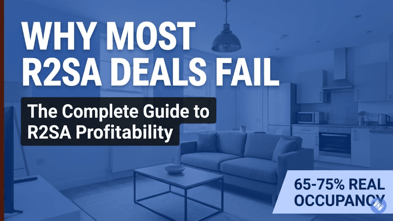 A modern short-let apartment interior with clean furnishings, rent to serviced accommodation UK profitability guide