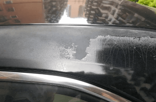 Severe oxidation of car paint