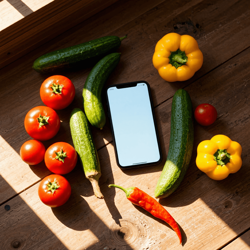 product photography of a smartphone displaying a banking app interface