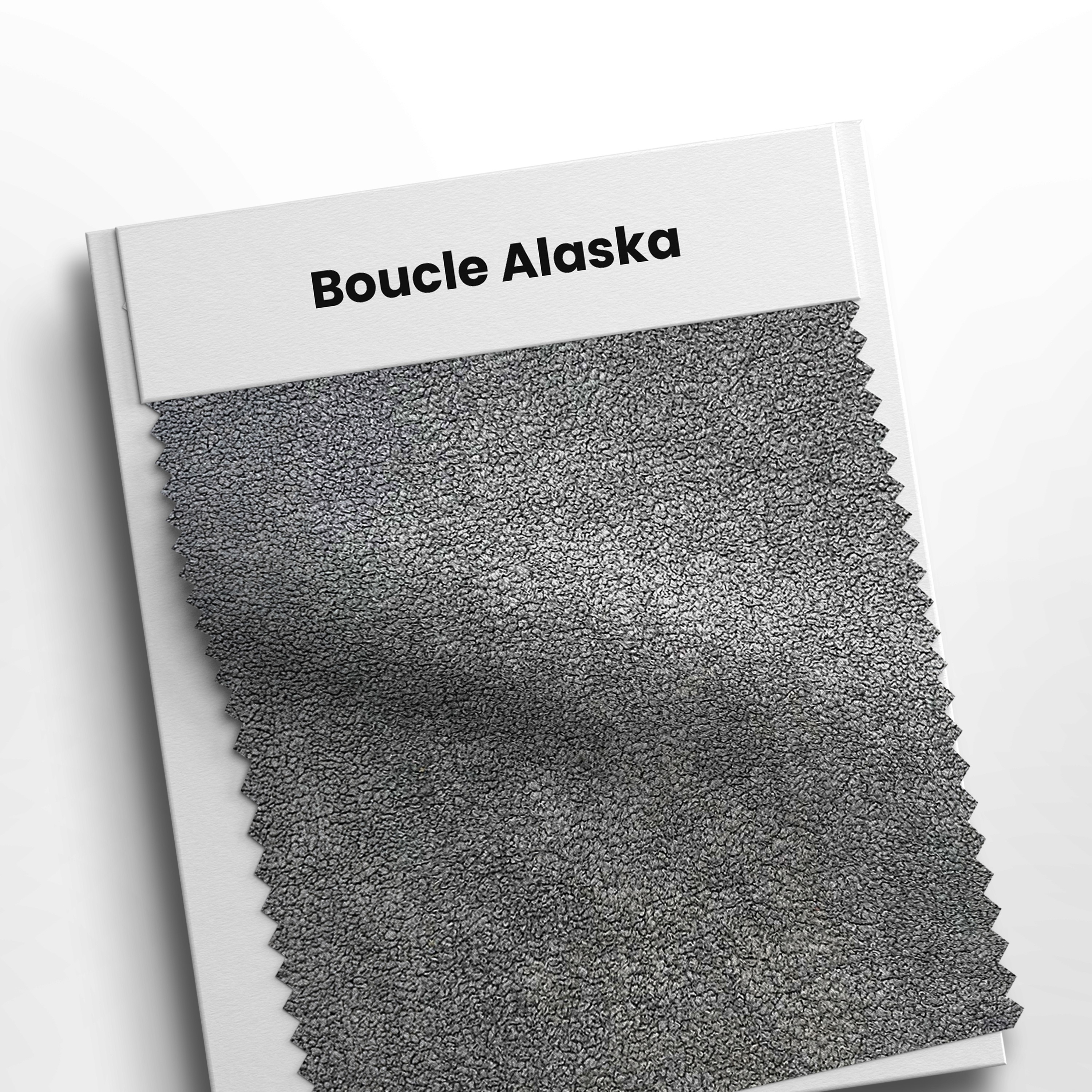 mostruário com tecido boucle alaska cor 07