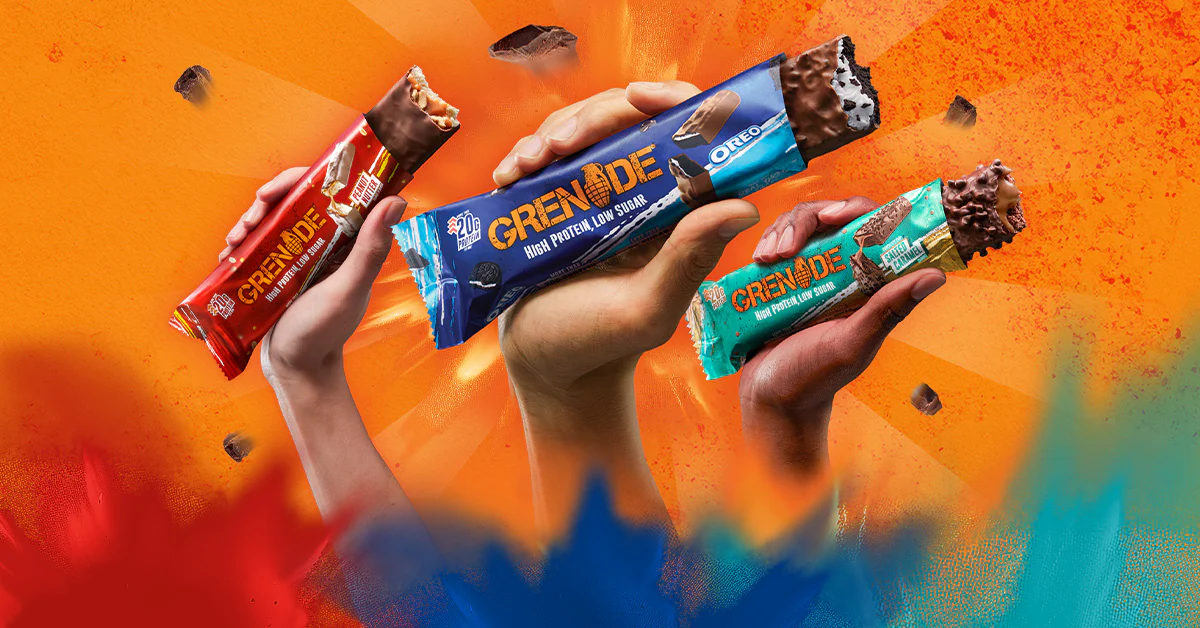 3 grenade protein bars