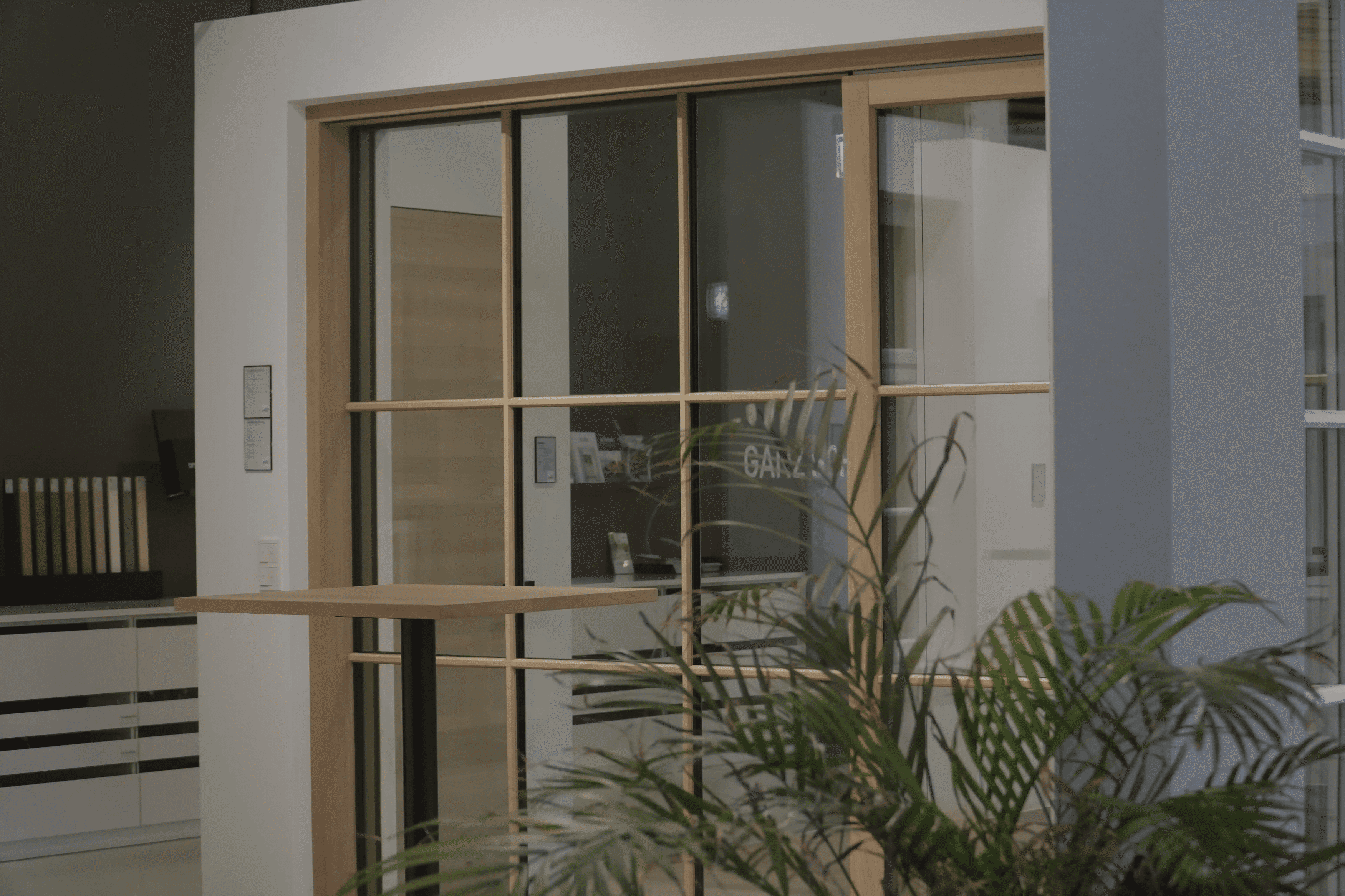 Modernes Schiebetür